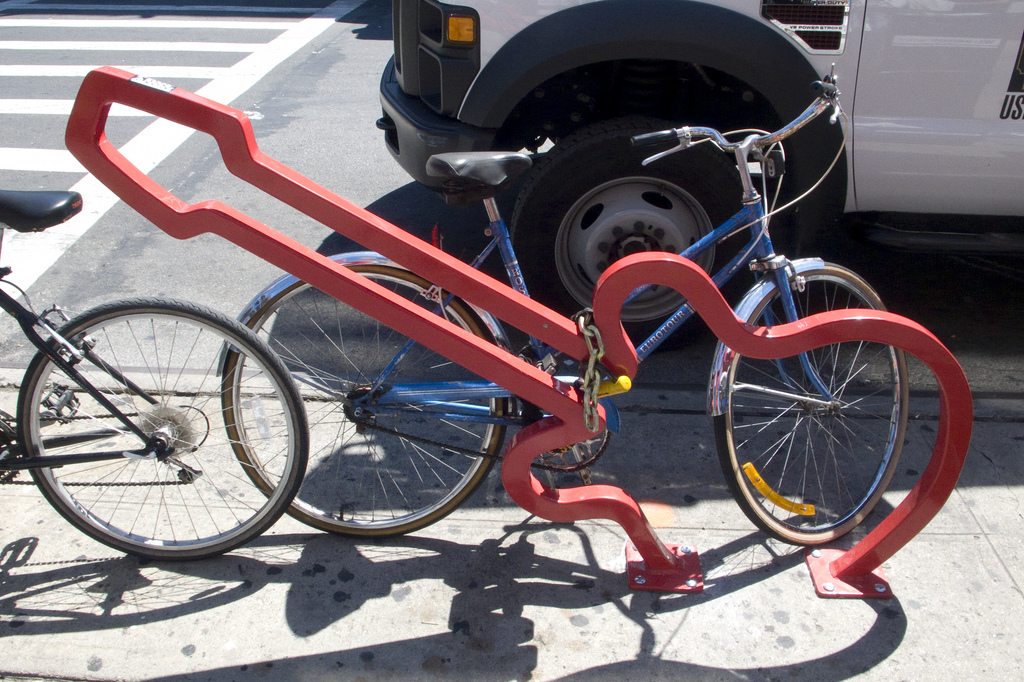 David Byrne bike racks
