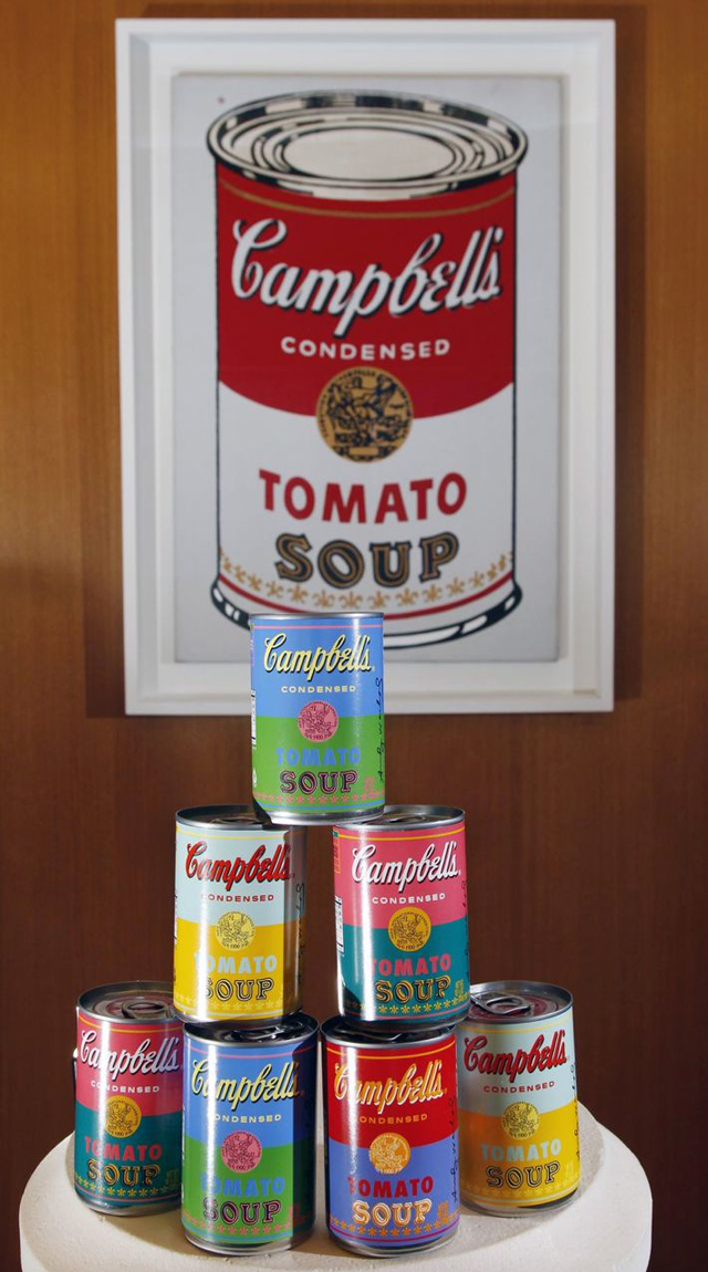 Campbell's Soup Limited Edition Andy Warhol Cans | Photo by Mel Evans