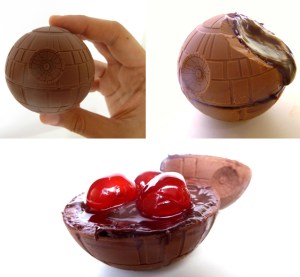 Star Wars Chocolate Death Star Filled With Maraschino Cherries