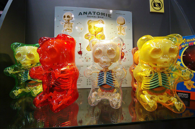 Gummi Bear Anatomy Figures by Jason Freeny