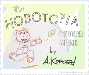 Hobotopia Embroidery Patterns by Apelad