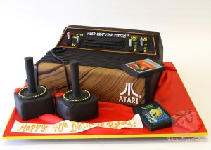 Atari 2600 Game Console Birthday Cake