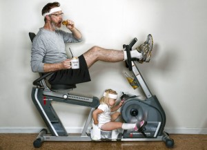 Workout Partners - World's Best Father by Dave Engledow