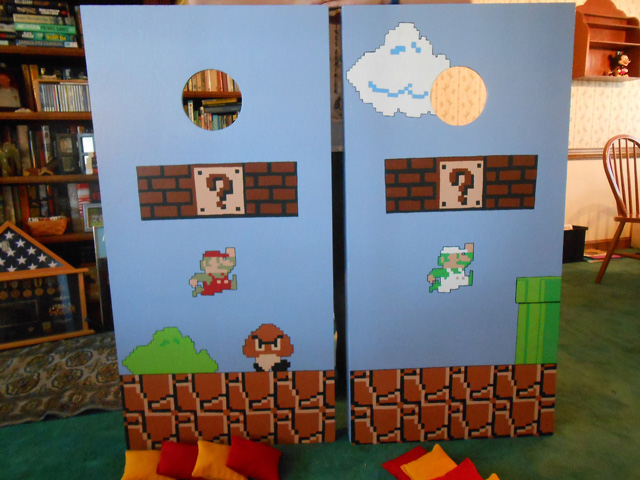 Super Mario Bros. Cornhole Board