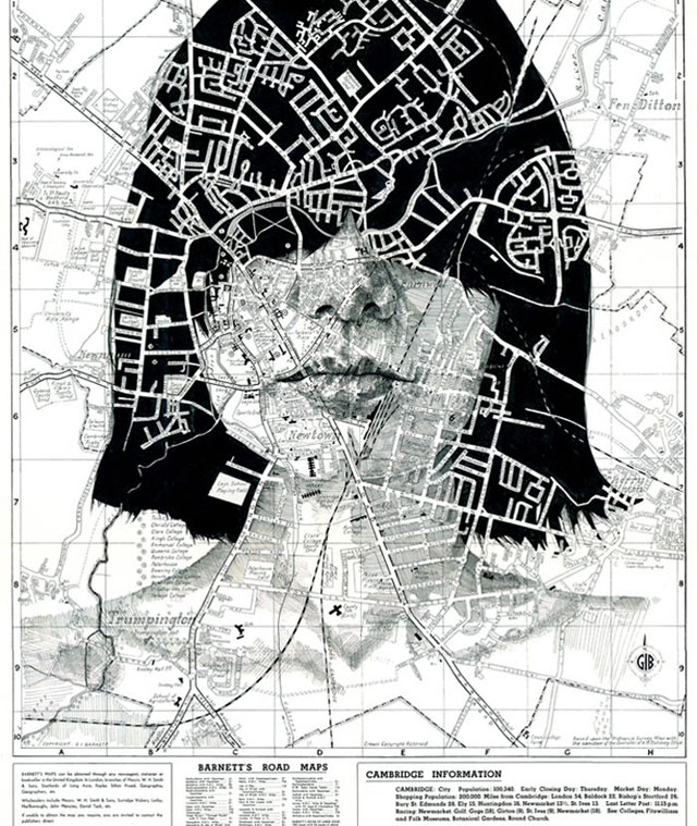 Map portraits by Ed Fairburn