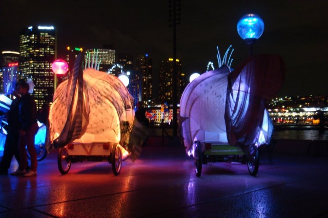 Glowing Angler Fish Tricycles by Group D Creative Collective