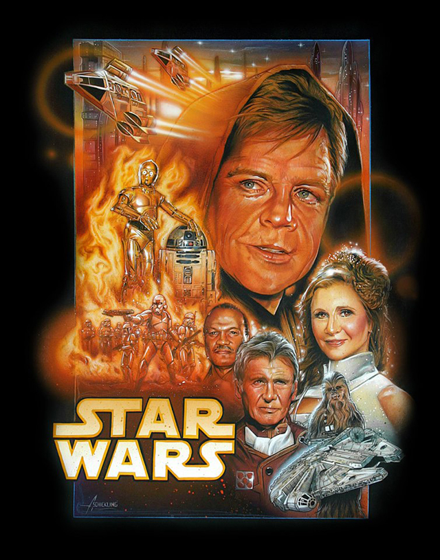 Star Wars Episode VII Fan Poster by Adam Schickling