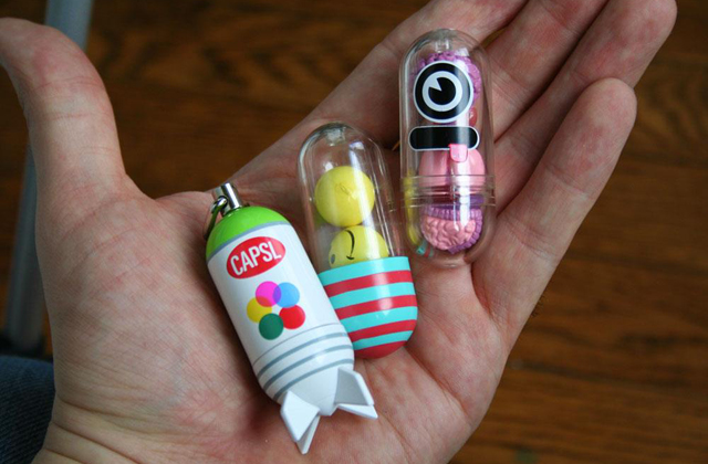 CAPSLs - Collectable Designer Pill Fobs by Jason Freeny