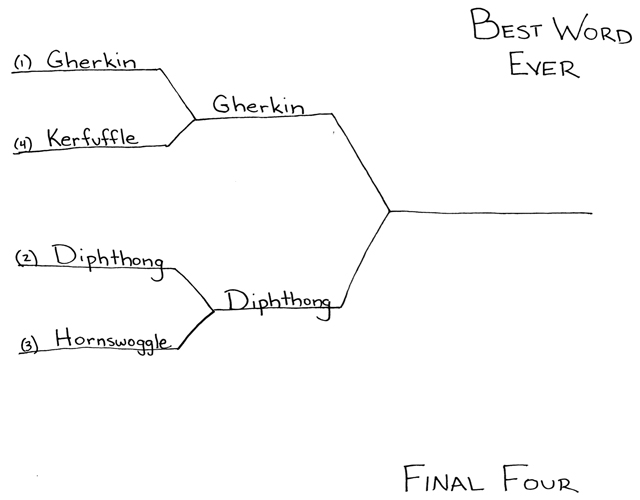 Best Word Ever Final Four by Ted McCagg