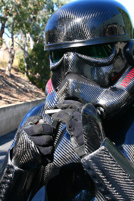 Carbon fiber Star Wars stormtroopers