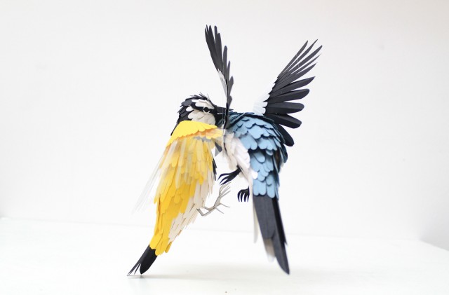 Paper animal sculptures by Diana Beltran Herrera