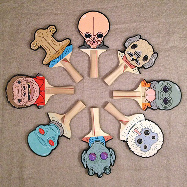 Star Wars Ping Pong Paddles by Matt Ritchie
