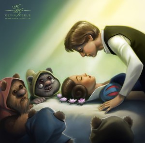 Princess Leia and the Seven Ewoks by Kevin Keele