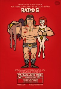 Rated G art show - Conan by Justin White