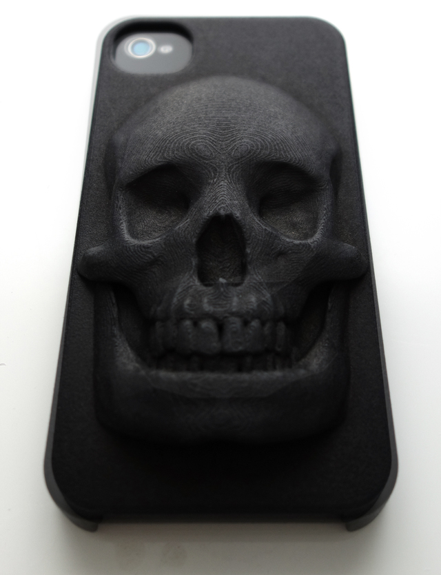 3D Printed Skull iPhone Case by Hugo Arcier