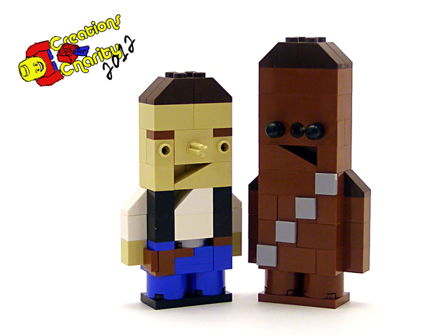 Han and Chewie Charity Characters by Tyler Clites / Legohaulic
