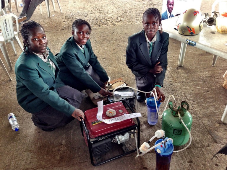 Urine Powered Generator at Maker Faire Africa