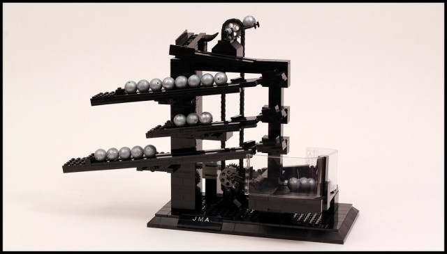 LEGO rolling ball clock by Jason Allemann
