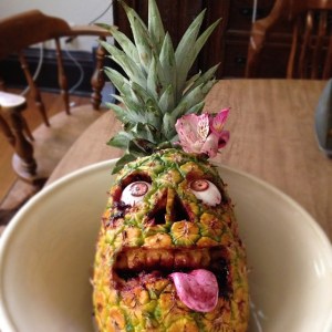 Zombie Luau Pineapple by Kari Jo Skogquist