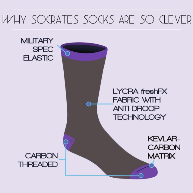 Socrates kevlar business socks