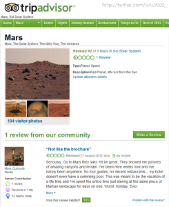 Mars Review on TripAdvisor