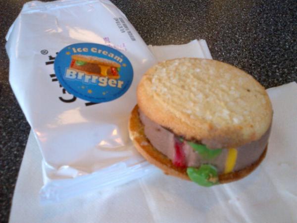 Carl S Jr Ice Cream Brrrger A Burger Shaped Ice Cream Novelty