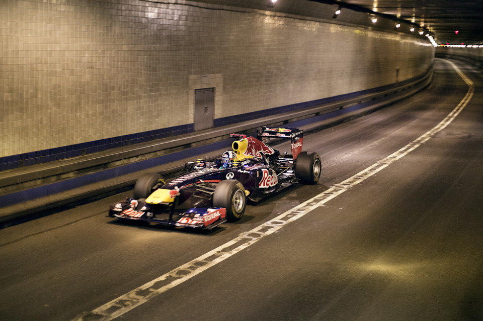 Red Bull Racing in Lincoln Tunnel