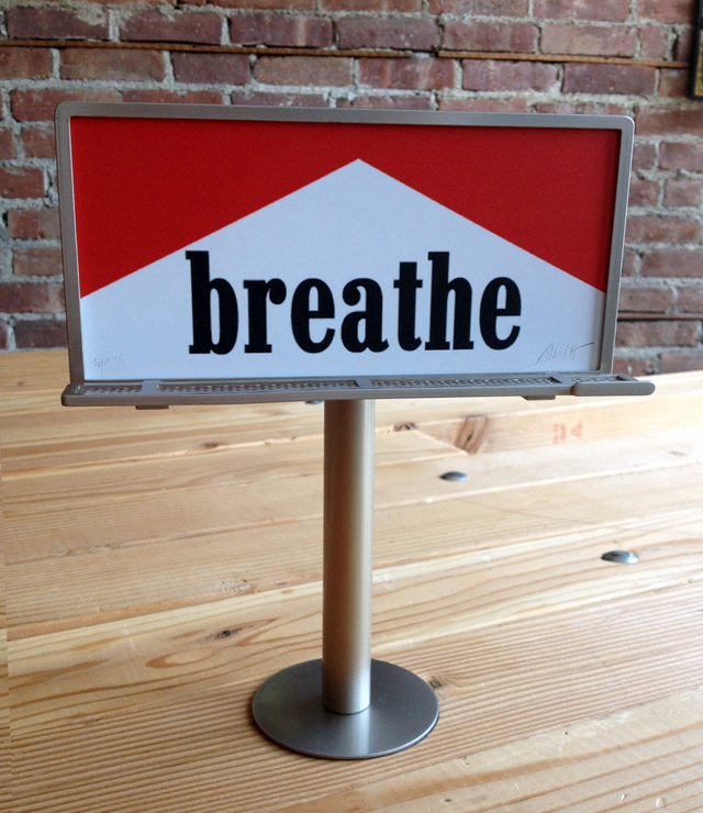 Breathe Mini Billboard by Ron English