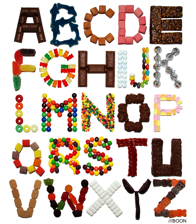 Candy Alphabet by Mike Boon