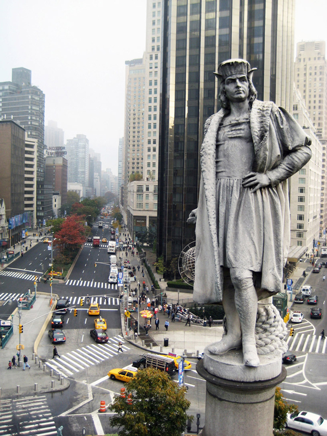 Discovering Columbus, A Manhattan Statue of Columbus is Now Encased in
