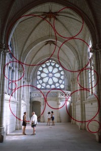 Anamorphic paintings by Felice Varini