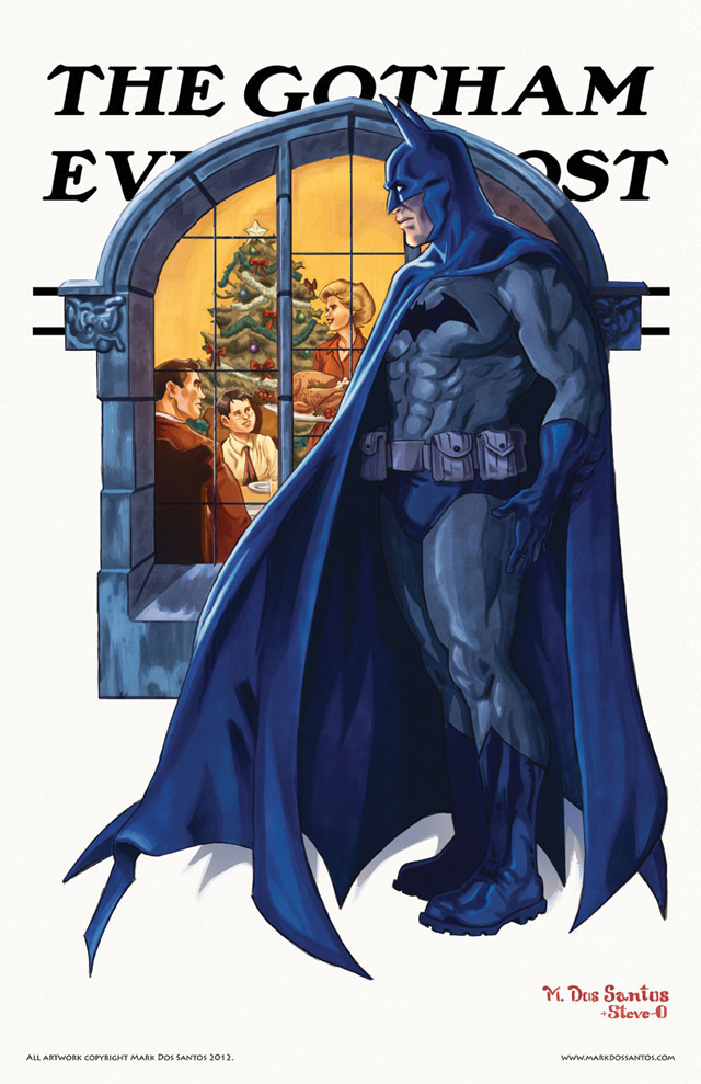Gotham Evening Post (Christmas) by Mark Dos Santos