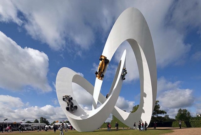 Lotus race car sculpture by Gerry Judah