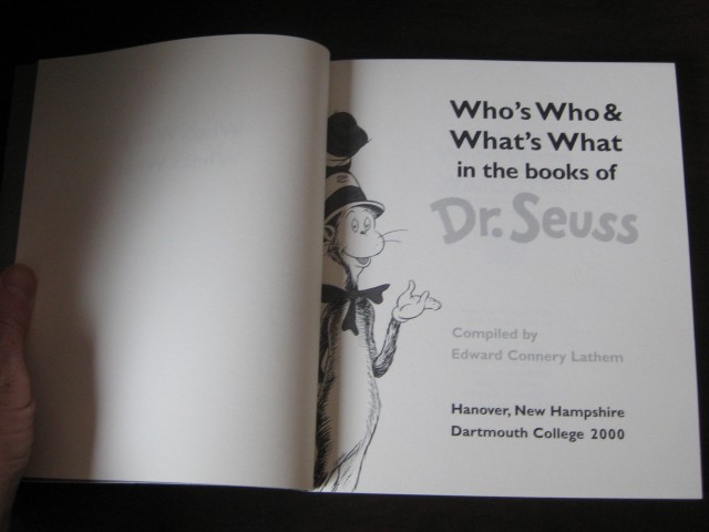 Who’s Who & What’s What in the Books of Dr. Seuss title page