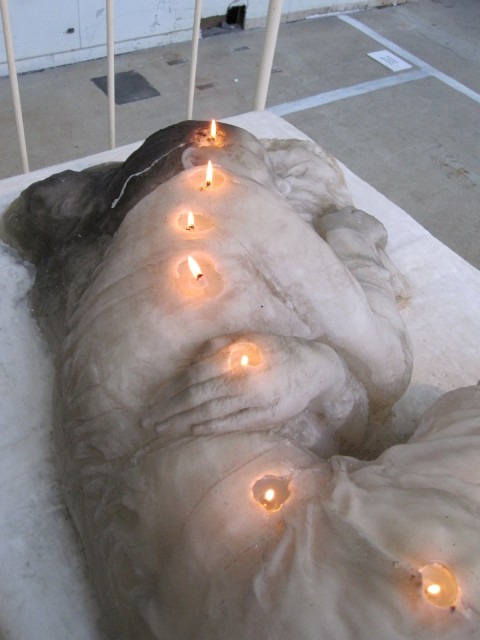 Wax candle sculpture by A. F. Vandevorst