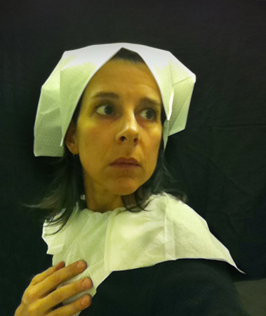 Seat Assignment, Lavatory Self Portraits in the Flemish Style by Nina Katchadourian