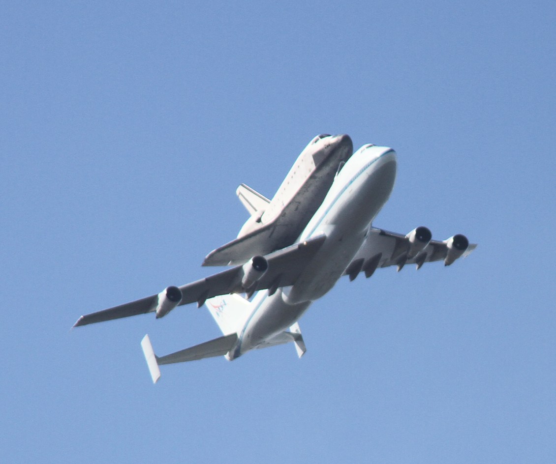 Space Shuttle over Alameda