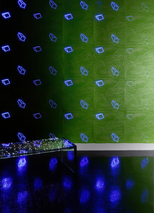 Glowing LED Wallpaper