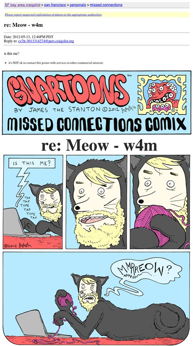 Missed Connections Comix by James the Stanton