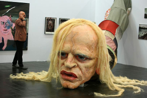 Klaus Kinski head sculpture by Paule Hammer