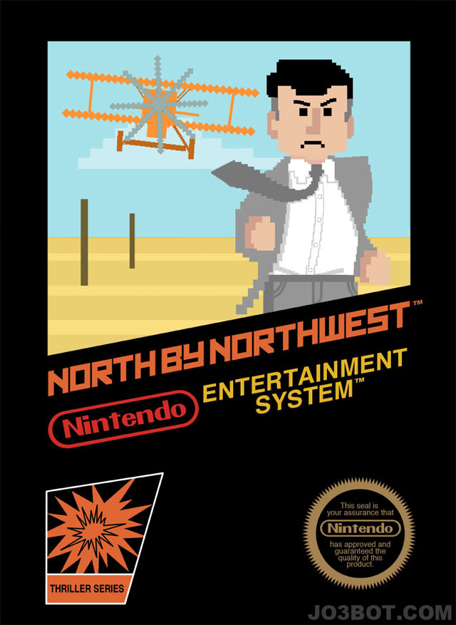 Alfred Hitchcock Movies as Nintendo Games by Joe Spiotto