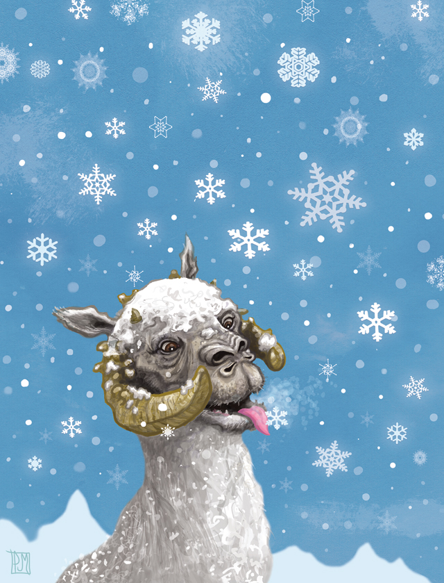 Star Wars Tauntaun Christmas Card