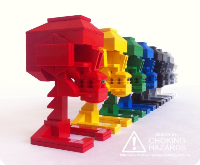 Lego anatomy models by Clay Morrow