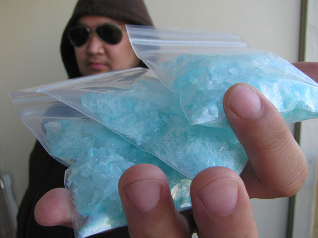 Blue Glass Rock Candy