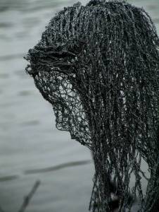 Wire mesh sculptures by Derek Kinzett