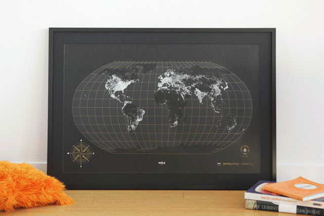 The World at Night Poster by Andrew Althouse