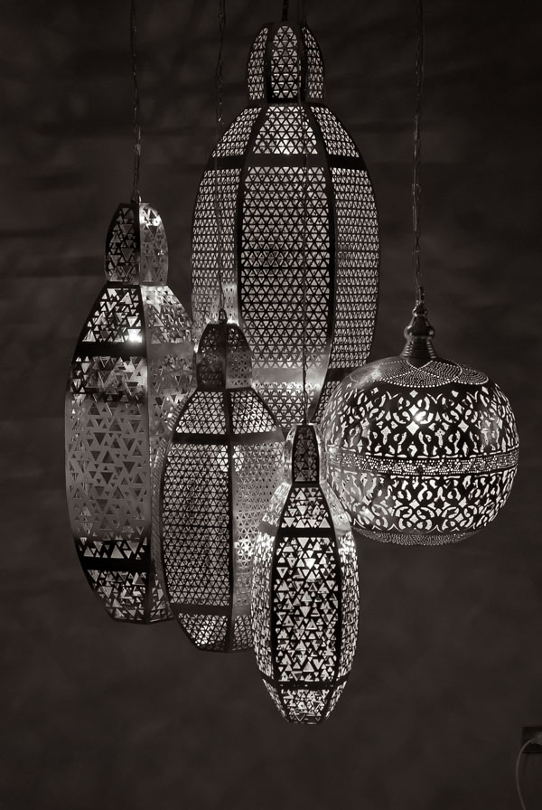 Handcrafted metal light fixtures by Zenza
