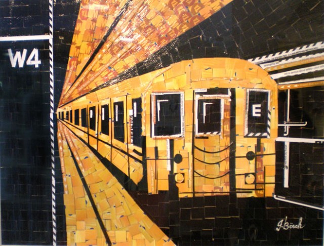 MetroCard collages by Nina Boesch