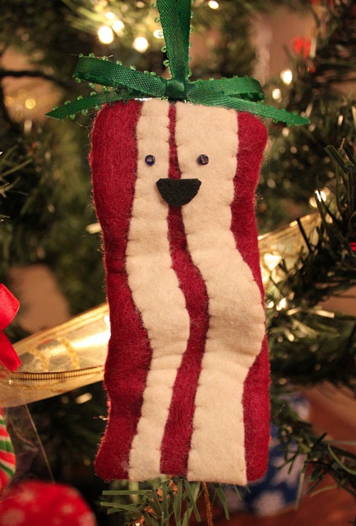 Bacon Christmas Ornament