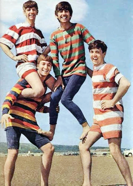 The Beatles at the beach
